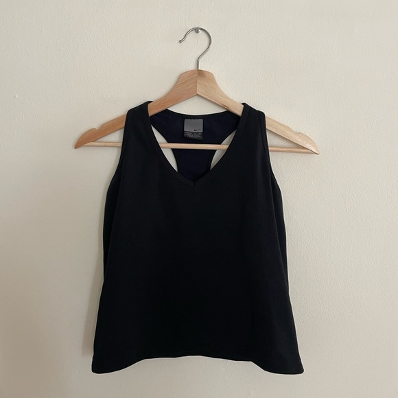 Nike Tops - Y2k Nike tank top black athletic wear medium